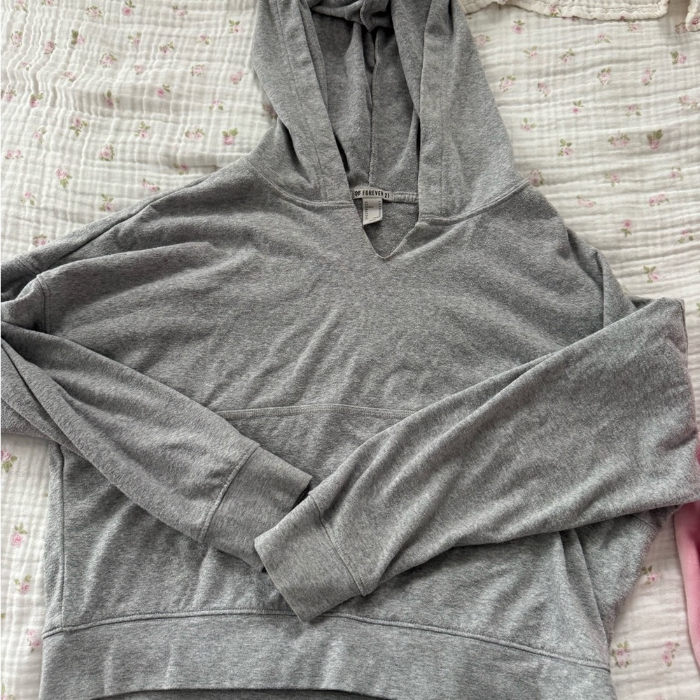 Forever 21 Heather Gray Women's Hoodie